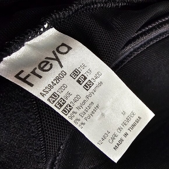 Freya Womens One Piece Swimsuit, Metallic, Underwire Support, Halter, 34DD - Picture 4 of 6